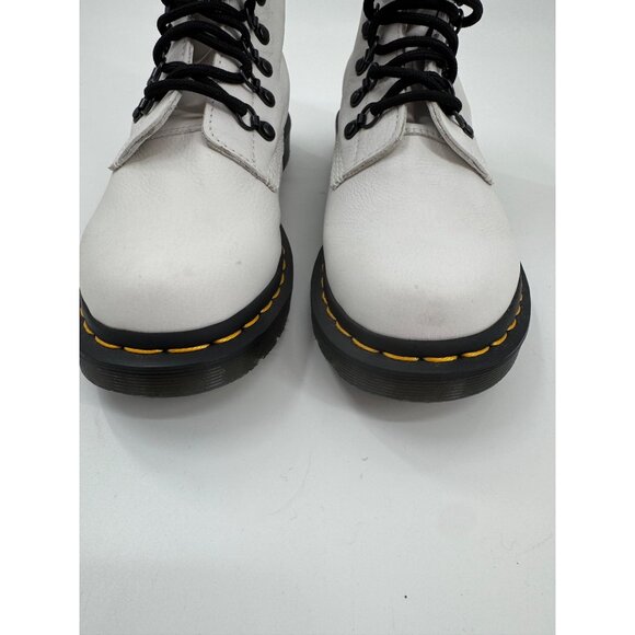 Dr. Martens 1460 White Leather Lace-Up Boots Womens Size 8 US / 6 UK / 39 EU - Picture 5 of 13